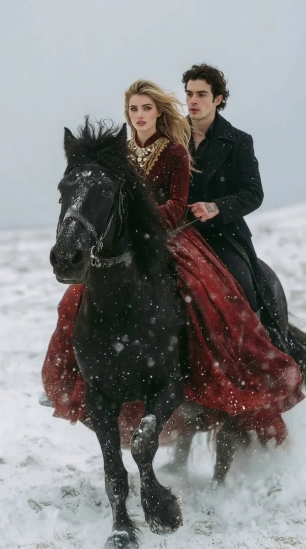Snow Couple Ride